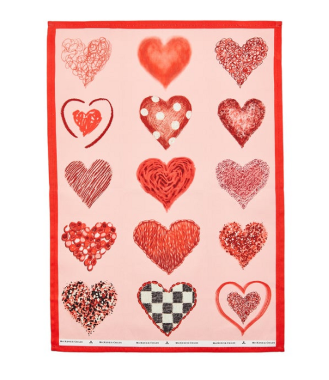 MACKENZIE CHILDS Heart Dish Towel