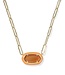 KENDRA SCOTT Elisa Enamel Frame Paperclip Necklace