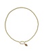 KENDRA SCOTT Football Metal Strand Necklace