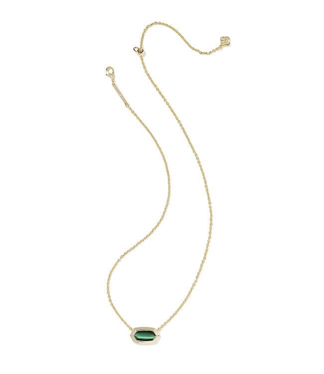 KENDRA SCOTT Elisa Bezel Short Pendant Necklace