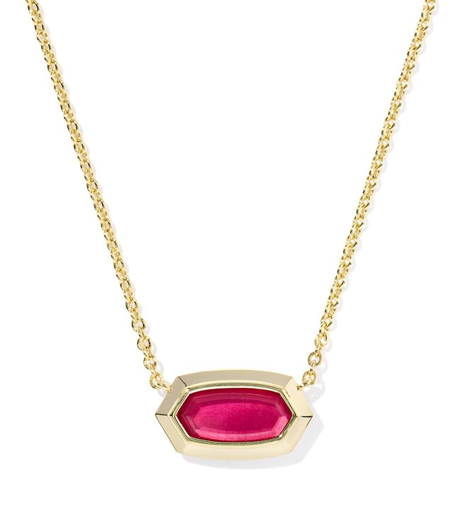 KENDRA SCOTT Elisa Bezel Short Pendant Necklace