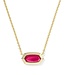 KENDRA SCOTT Elisa Bezel Short Pendant Necklace
