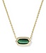 KENDRA SCOTT Elisa Bezel Short Pendant Necklace