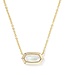 KENDRA SCOTT Elisa Bezel Short Pendant Necklace