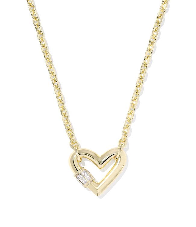 KENDRA SCOTT Emery Heart Short Pendant Necklace