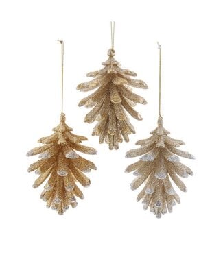 4.1" Pinecone Ornaments