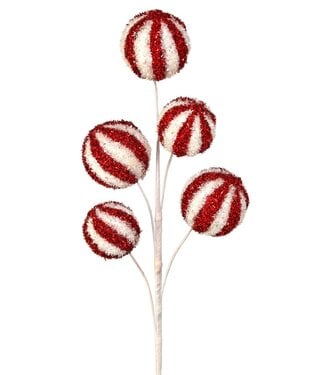 28" Sparkle Swirl Candy Ball Spray