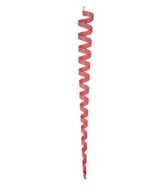 36" Acrylic Peppermint Ribbon Icicle Ornament