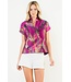 Ella Short Sleeve Vibrant Pattern Top