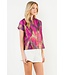 Ella Short Sleeve Vibrant Pattern Top