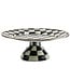 MACKENZIE CHILDS Courtly Check Enamel Pedestal Platter - Large