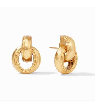 JULIE VOS Cannes Doorknocker Earring Gold
