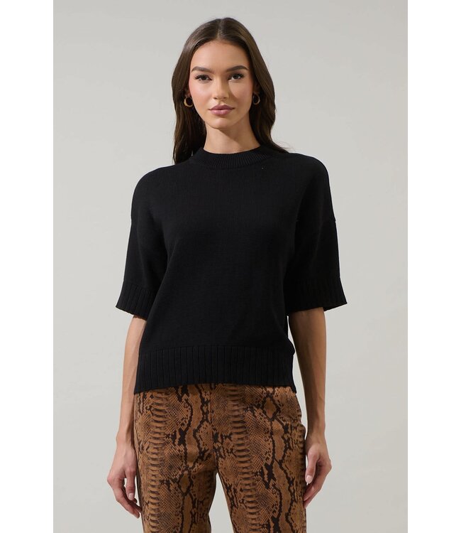 Novah Drop Shoulder Sweater Top