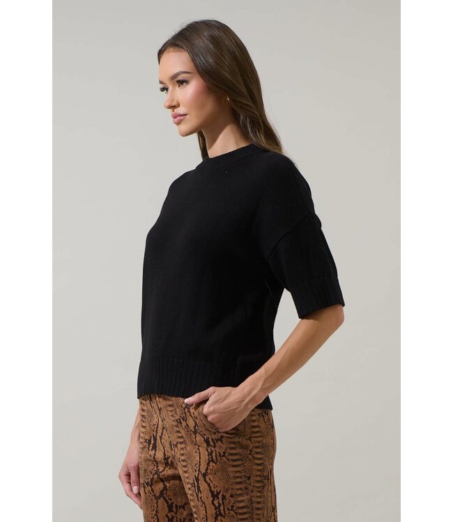 Novah Drop Shoulder Sweater Top