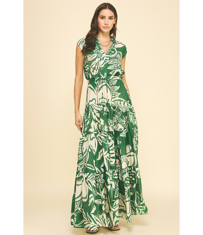 Megan Floral Tiered Maxi Dress
