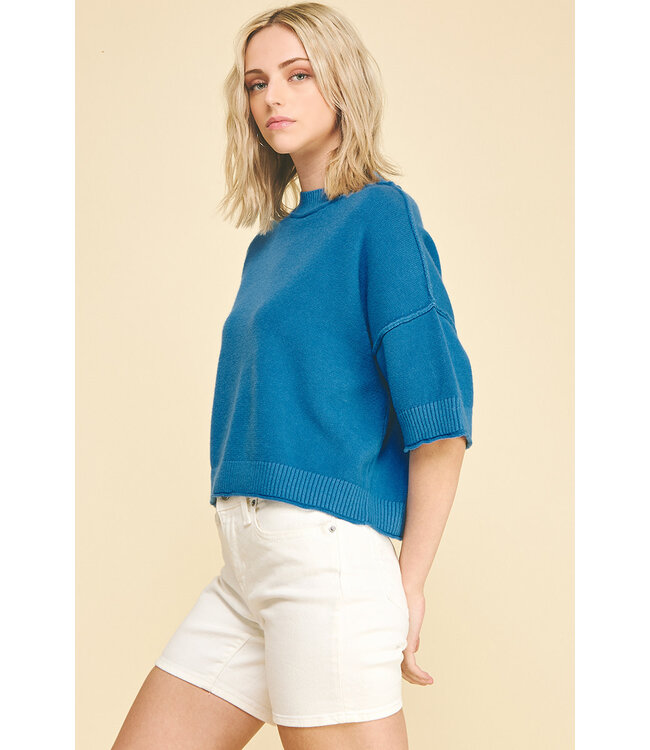 Meredith Short Sleeve Sweater Top