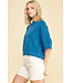 Meredith Short Sleeve Sweater Top