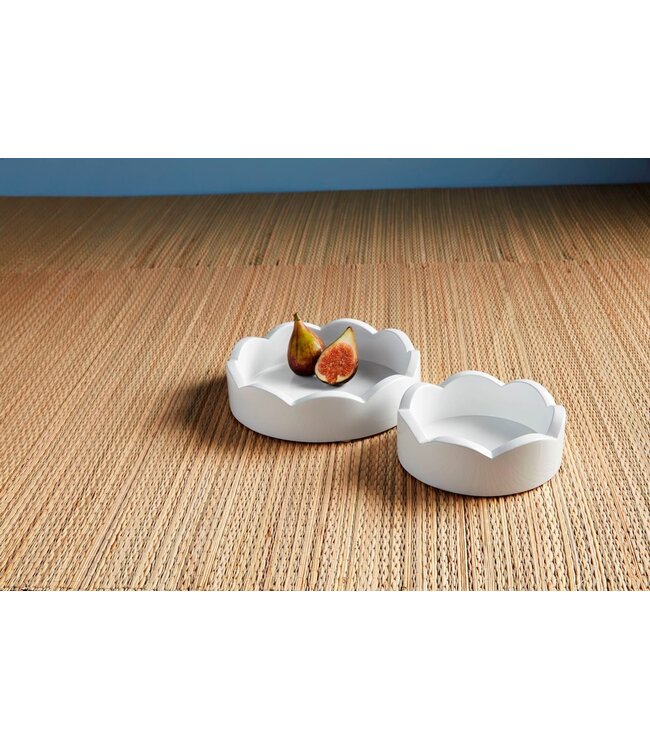 Round Mini Scalloped Tray - Sold Individually