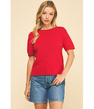 Dahlia Raw Edge Knit Sweater