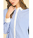 Rachel Contrast Striped Button Down Shirt