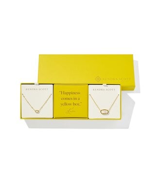 KENDRA SCOTT Elisa Gift Set of 2 Gold Ivory Mother Of Pearl