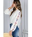 Angela V-Neck Long Sleeve Embroidered Cotton Blouse