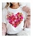 Brushstroke Valentine Heart Watercolor Love Graphic Tee