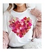 Brushstroke Valentine Heart Watercolor Love Graphic Tee