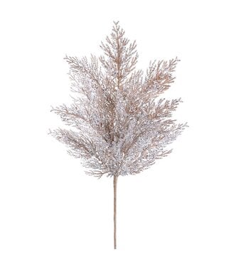 27” Glittered Pine Spray Champagne