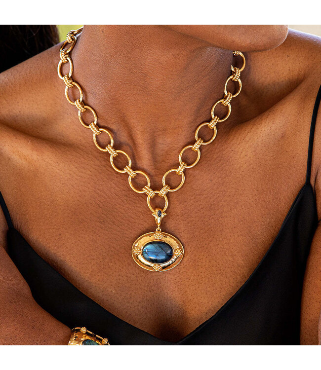 Cleopatra Pendant - Blue Labradorite