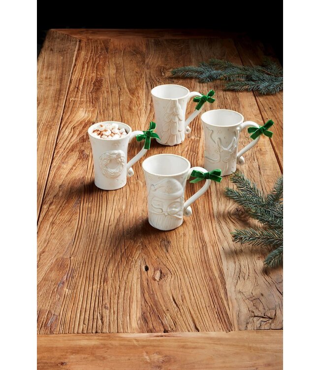 White Christmas Mugs
