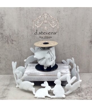 Rabbit Garland, White Ribbon