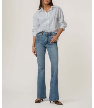 KUT FROM THE KLOTH Ana High Rise Fab Ab Flare-Baby Dn All Over