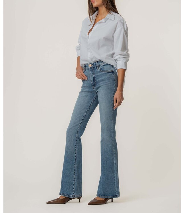 KUT FROM THE KLOTH Ana High Rise Fab Ab Flare-Baby Dn All Over