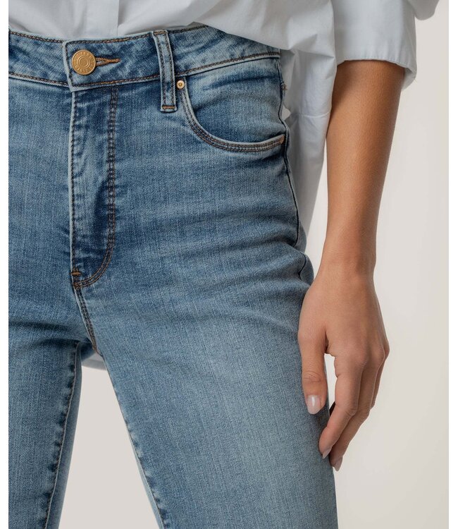 KUT FROM THE KLOTH Ana High Rise Fab Ab Flare-Baby Dn All Over