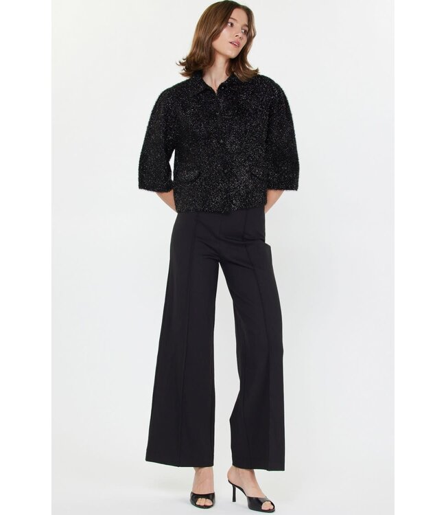 Venice Collared Neck Down Sweater Cardigan