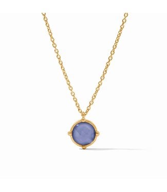 JULIE VOS Honeybee Solitaire Necklace - Iridescent Tanzanite Blue