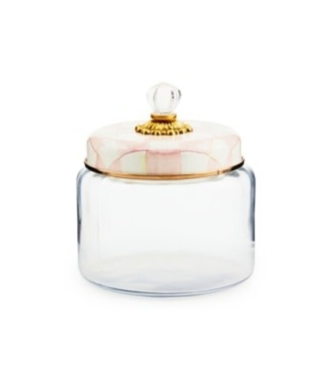 MACKENZIE CHILDS Rosy Check Kitchen Canister