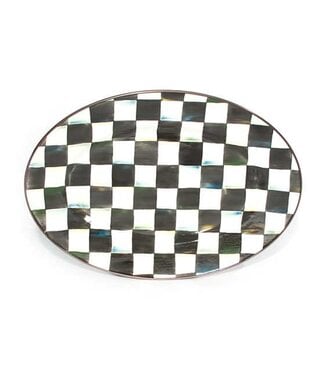 MACKENZIE CHILDS Courtly Check Enamel Oval Platter - Small