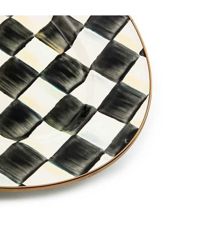 MACKENZIE CHILDS Courtly Check Enamel Oval Platter - Small