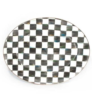 MACKENZIE CHILDS Courtly Check Enamel Oval Platter - Large