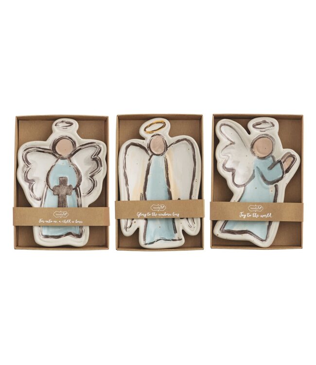 Farm Christmas Angel Tidbit Dish