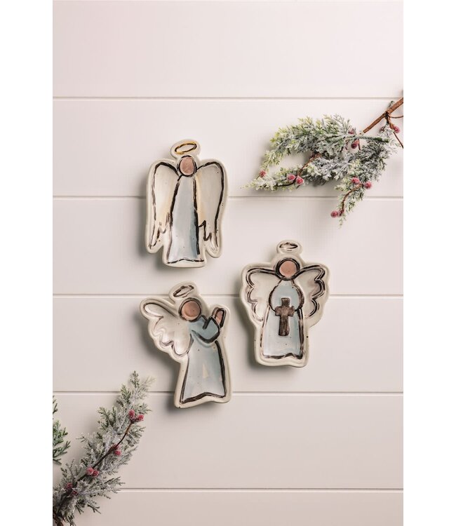 Farm Christmas Angel Tidbit Dish