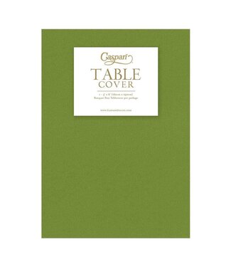 Paper Linen Solid Table Cover in Leaf Green