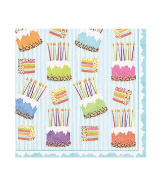 Cake Frosting-Paper Linen Luncheon Napkins