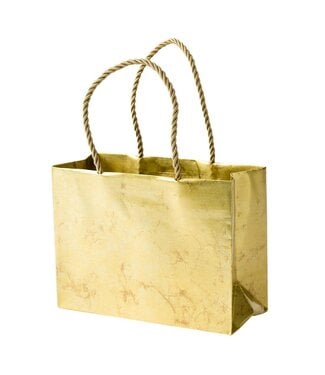 Antique Gold Small Gift Bag