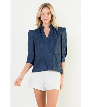 Addison Short V-Neck Top