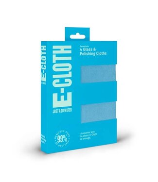 Glass & Polishing Cleaning Cloths - 4 Pack - Assorted Colors