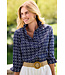 Tammy Geo Circles ¾ Sleeve Popover Shirt