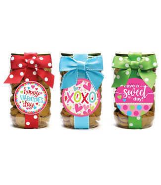 Cookie Pint Jar Valentine 2 - Sold Individually